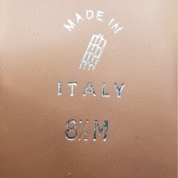 ✅Italian Shoemakers Blue Wedge Sandals Casual Slides Women's 8.5M Made in Italy - Picture 4 of 16